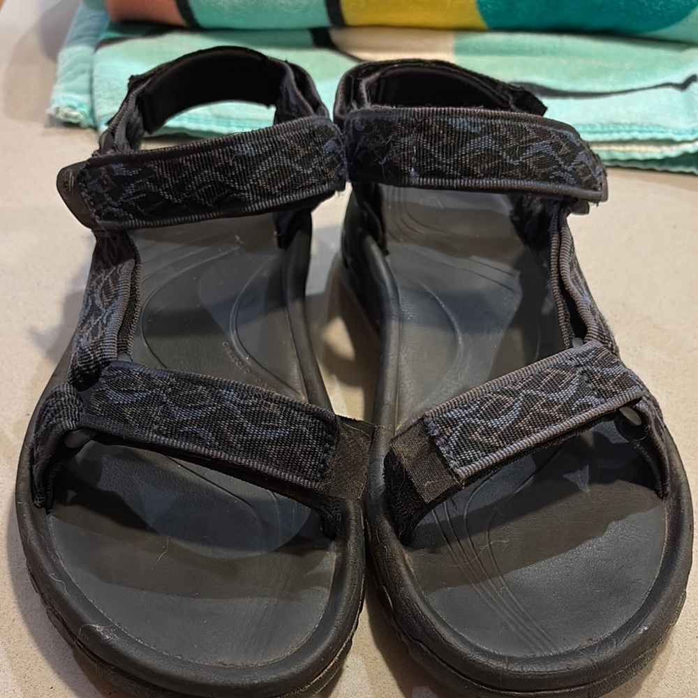 Teva Black Patterned Sandals